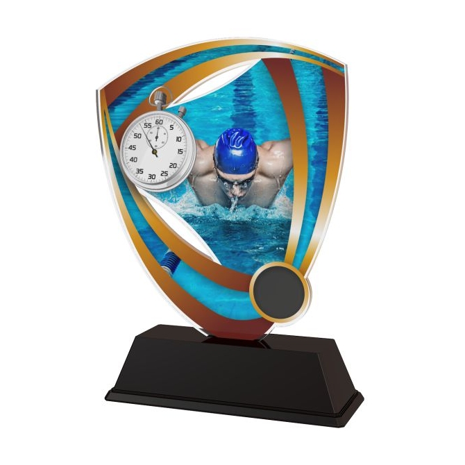 Trofej / plaketa CACUF001M23 plávanie