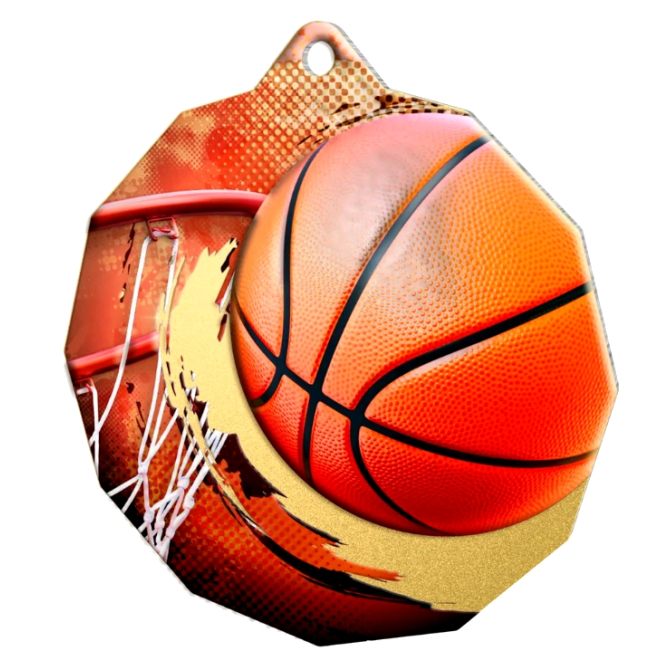 Medaila BMDM03M02 Basketball
