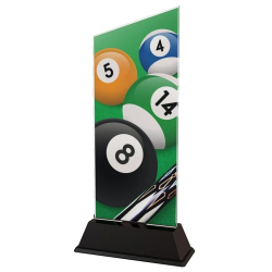 Trofej / plaketa CAS0164 biliard