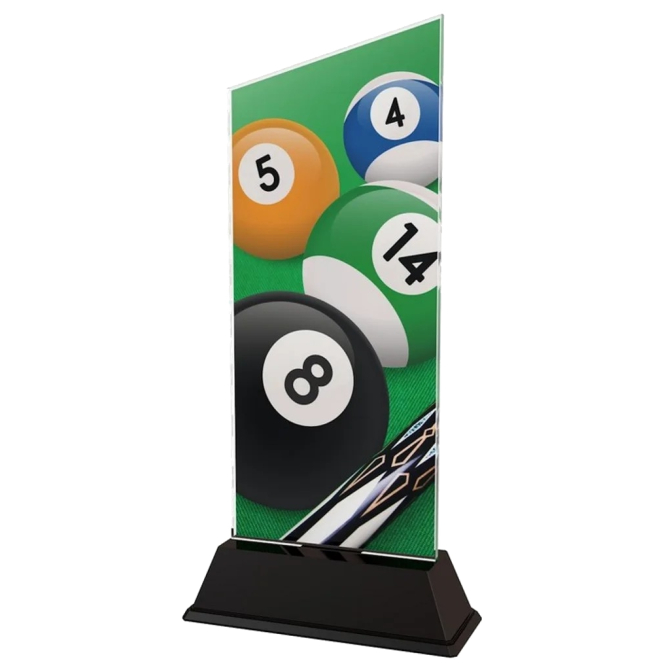 Trofej / plaketa CAS0164 biliard